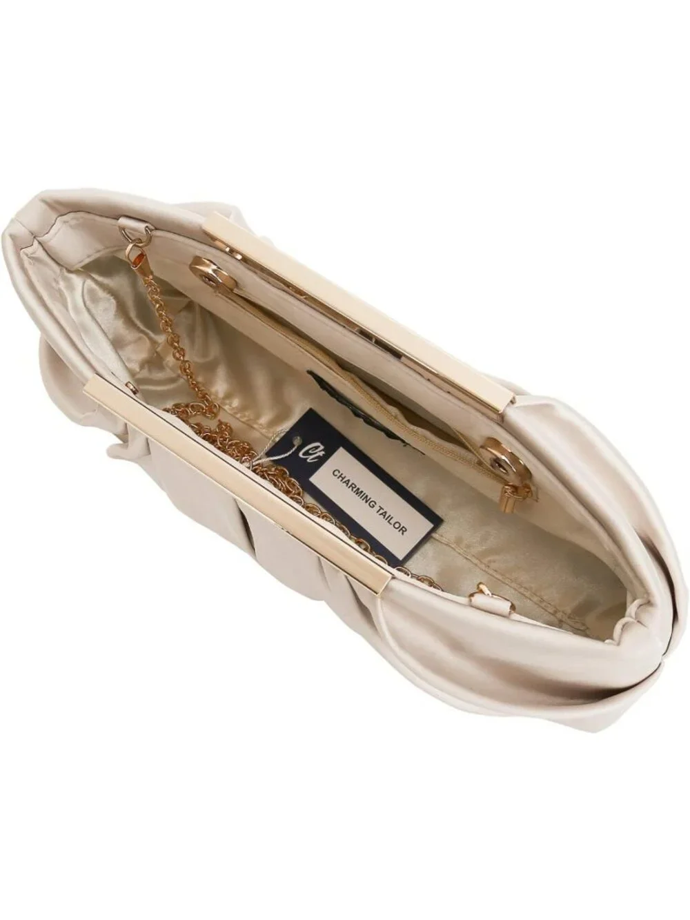 Elegant Pleated Satin Evening Clutch Bag | Classy Formal Purse for Women